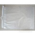 transparent draw tape plastic bag for firewood / PE drawstring bag